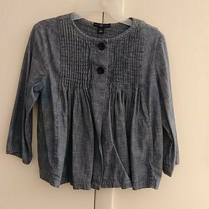 Gap 3/4 sleeve jean top